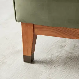 Astoria III Olive Green Velvet Occasional Chair