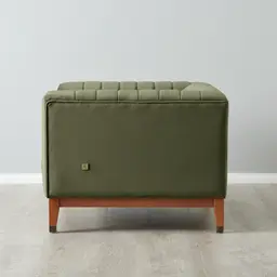 Astoria III Olive Green Velvet Occasional Chair
