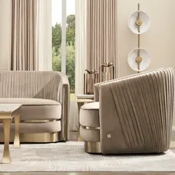 Crown Olive Green Velvet Occasional Chair