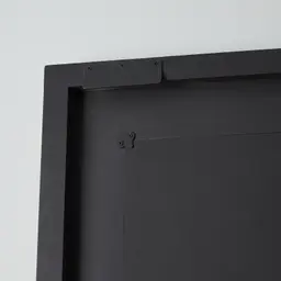 Artemis Black and Gold Carved Wooden Rectangle Mirror