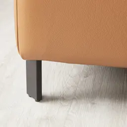 Alessia Savanna Brown Leather Right Recliner Lounge