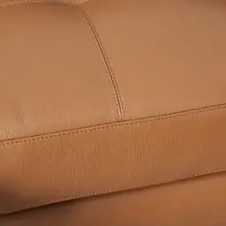 Alessia Savanna Brown Leather Left Recliner Lounge