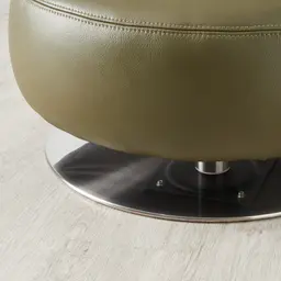 Vermont Garden Green Leather Occasional Chair