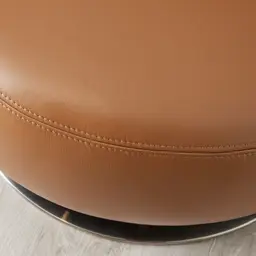 Vermont Savanna Brown Leather Occasional Chair