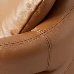 Vermont Savanna Brown Leather Occasional Chair