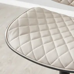 Cres Glacier Grey Vegan Leather Bar Stool