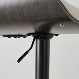 Cres Glacier Grey Vegan Leather Bar Stool