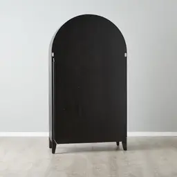 Fredrik Black Wooden Wine Cabinet