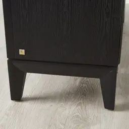 Fredrik Black Wooden Wine Cabinet