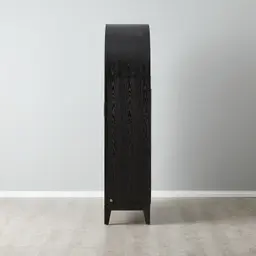 Fredrik Black Wooden Wine Cabinet