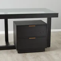 Dorothy Black Wooden Desk