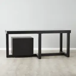 Dorothy Black Wooden Desk