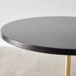 Sloane Polished Gold Metal Side Table