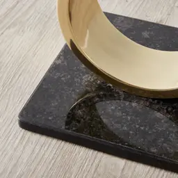 Sloane Polished Gold Metal Side Table