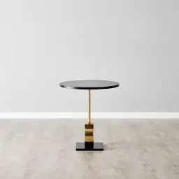 Sloane Polished Gold Metal Side Table