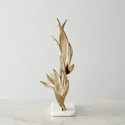 Feuille Morte Gold Metal Leaf Sculpture