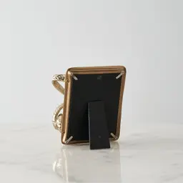 Desiree Polished Gold Metal Frame