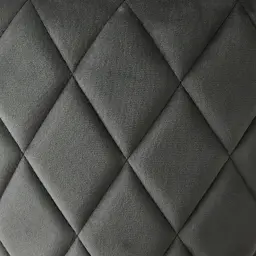 Arya II Charcoal Velvet Dining Chair - Brushed Gold Metal Legs