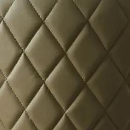 Arya II Sage Green Vegan Leather Dining Chair - Brushed Gold Metal Legs