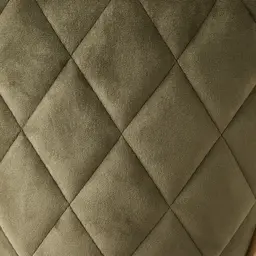 Arya II Olive Green Velvet 67cm Counter Stool - Brushed Gold Metal Legs