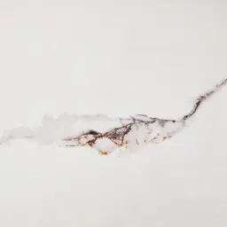 Marbella 2-Layered Cold Calacatta White Sintered Stone Coffee Table - Brushed Gold Frame