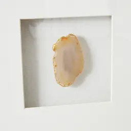 Terra Brown Agate Shadow Box With Black Frame