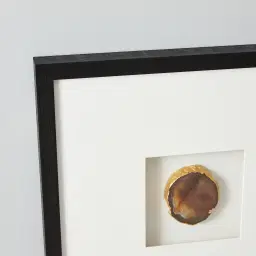 Elemental Agate Shadow Box With Black Frame