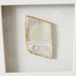 Clear Agate Shadow Box With Black Frame