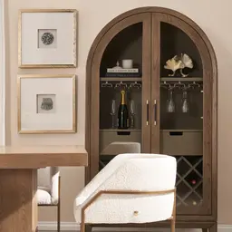 Metallic Stones Shadow Box With Gold Frame