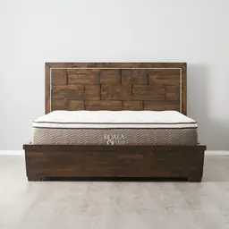 Montana Deep Brown Wooden Queen Bed