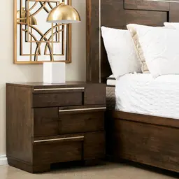 Montana Deep Brown Wooden Side Table