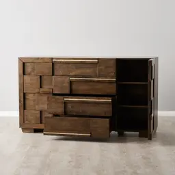 Montana Deep Brown Wooden Dresser