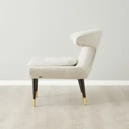 Tarrington Dove Grey Woven Fabric Occasional Chair