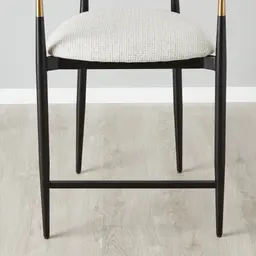 Amy Dove Grey Woven Fabric 67cm Counter Stool