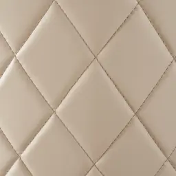 Arya II Sand Beige Vegan Leather Dining Chair - Brushed Gold Metal Legs