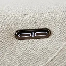 Pierce Shadow White Woven Fabric Corner Electric Recliner