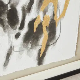 Golden Specter Shadow Box With Black Frame