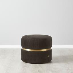 Hollis Mushroom Velvet Ottoman