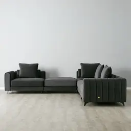Jordan Charcoal Velvet Corner Sofa