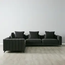 Jordan Charcoal Velvet Corner Sofa