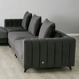 Jordan Charcoal Velvet Corner Sofa