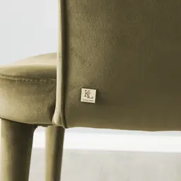 Adrianna Olive Green Velvet Dining Chair