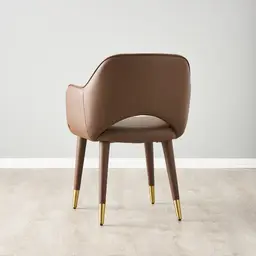 Adrianna Tuscan Brown Vegan Leather Dining Chair