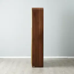 Oslo Dark Walnut Veneer Glass Dining Cabinet