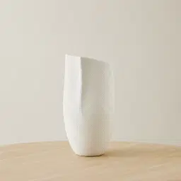 Blythe Matte White Ceramic Vase