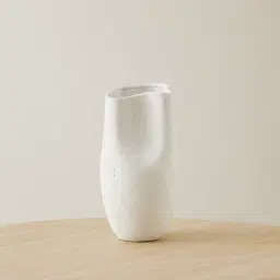 Blythe Matte White Ceramic Vase