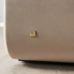 Clementine Beige Velvet 3-Seater Sofa