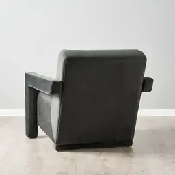 Stellan Charcoal Velvet Occasional Chair - Charcoal Velvet Arms