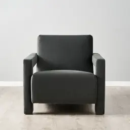 Stellan Charcoal Velvet Occasional Chair - Charcoal Velvet Arms