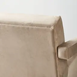 Stellan Beige Velvet Occasional Chair - Beige Velvet Arms